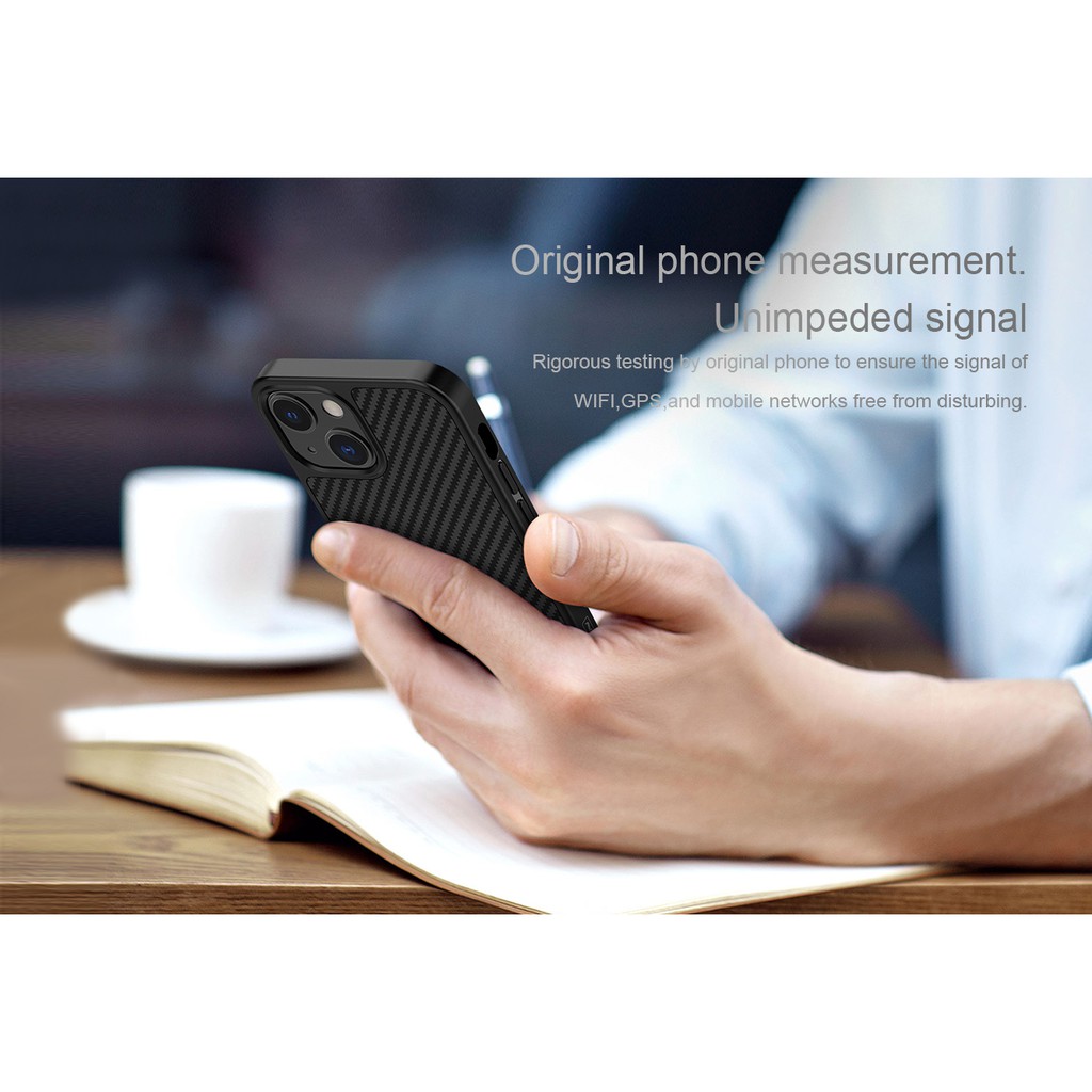 Ốp lưng Nillkin Carbon Fiber cho iPhone 13/13 Pro/13Promax/ Iphone 12/12pro/12promax / Phụ kiện CiKa 01