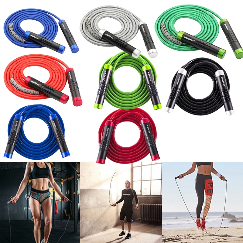 Dây Nhảy 3m Tay Cầm Nhôm Pvc Chịu Lực Nặng Hỗ Trợ Tập Thể Hình