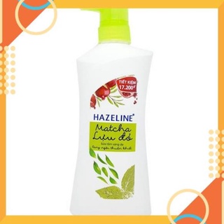 Sữa Tắm Hazeline Matcha Lựu Đỏ Chai 900g date mới