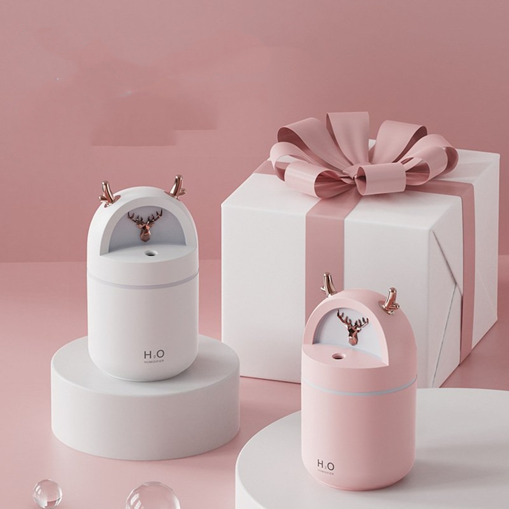 Máy phun sương tạo độ ẩm cho bàn làm việc, máy xông tinh dầu mini 3 in 1