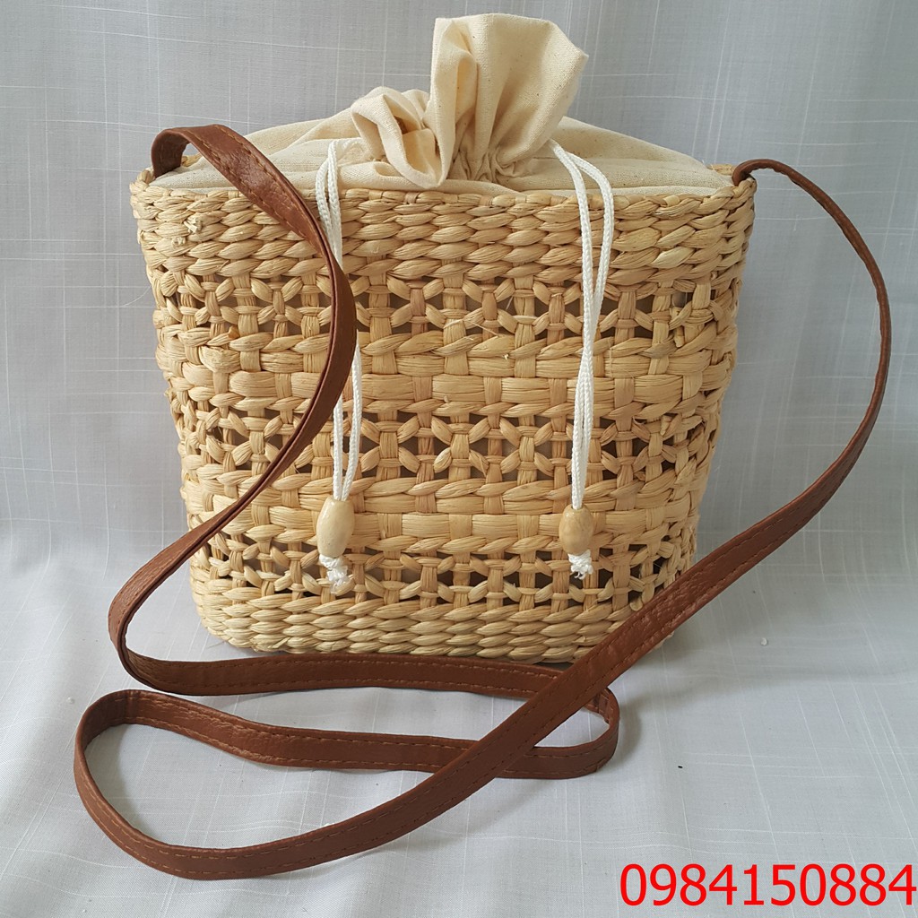 Túi lục bình đan hoa thị phối ruybang
