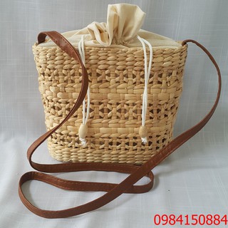 Túi lục bình đan hoa thị phối ruybang