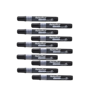 Bộ 10 Bút lông bảng FlexOffice FO-WB02 Màu Đen