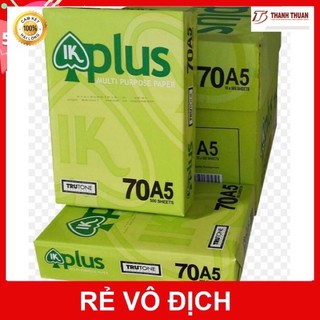 Thùng 10 ram giấy IK PLUS a5 thái lan