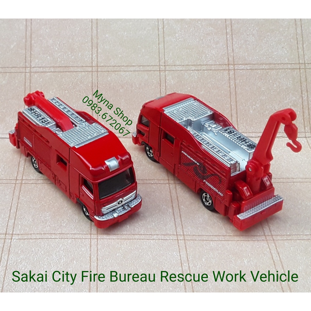 Tomica không hộp, Sakai City Fire Bureau Rescue Work Vehicle, Phoenix Rescue (xem ảnh tiếp theo ạ)