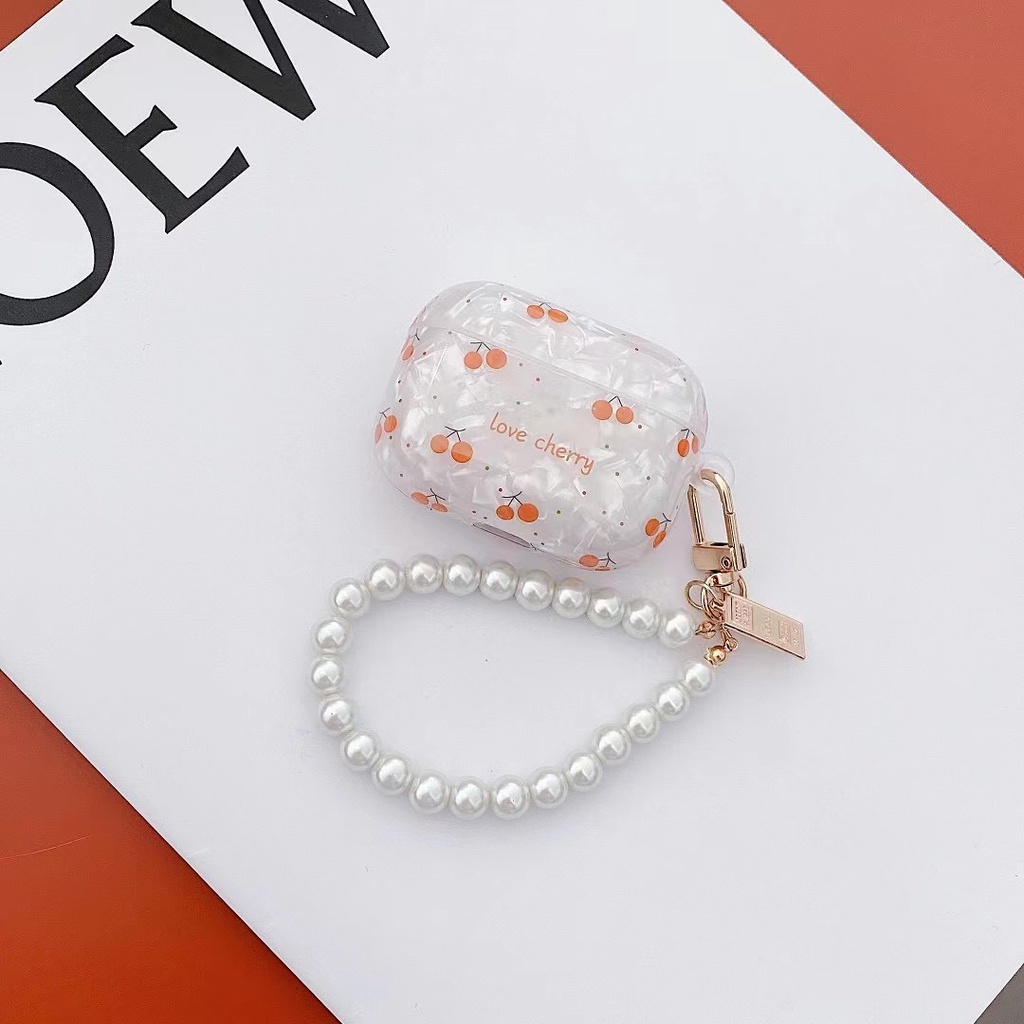 Vỏ bảo vệ hộp sạc tai nghe Airpods 1/2 Pro bằng TPU mềm họa tiết trái tim lớn dễ thương