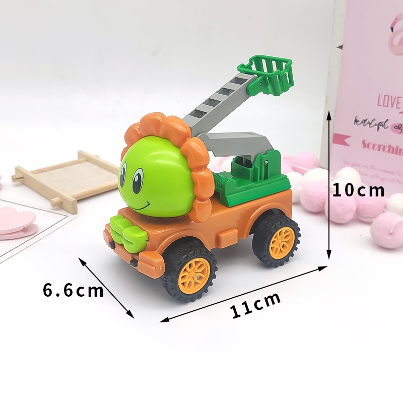 Đồ chơi sinh nhật bánh kem  xe công trình trang trang trí bánh