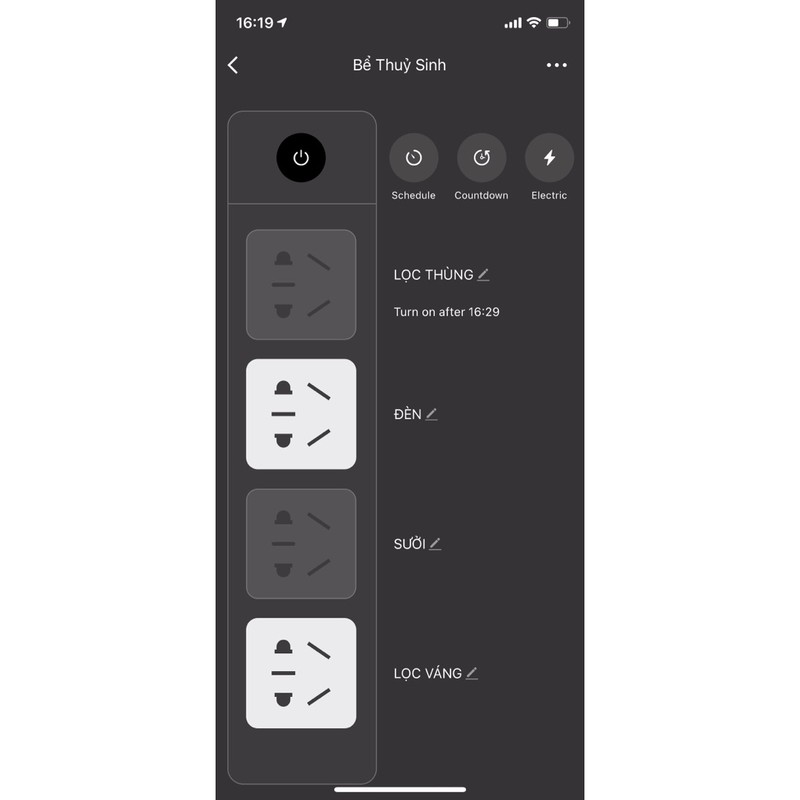 Ổ cắm hẹn giờ Wifi Tuya (5 ổ cắm + 4USB)