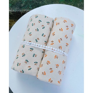 thô đũi mẫu thiết kế riêng hoa nguyệt quế 100% cotton