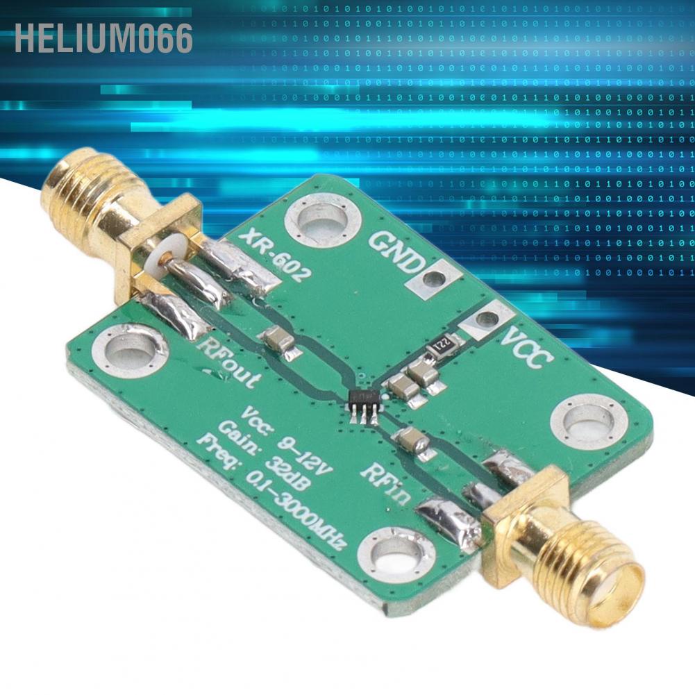 Mô-đun khuếch đại RF băng thông rộng 0.1‑3000MHz 32dB độ lợi cao cho lò vi sóng công suất thấp Radio 9‑12V