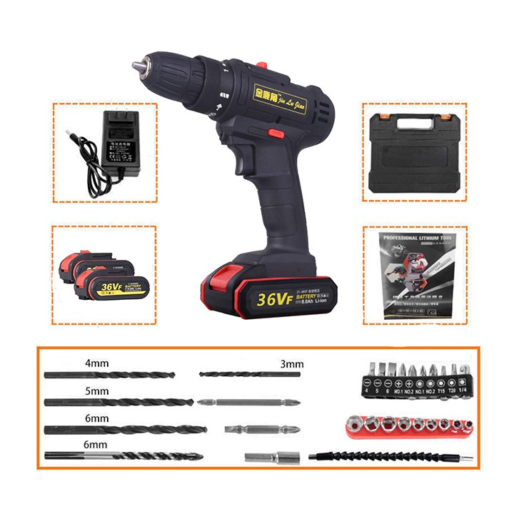 MÁY KHOAN TAY BẮT VÍT ĐA NĂNG DÙNG PIN 36V