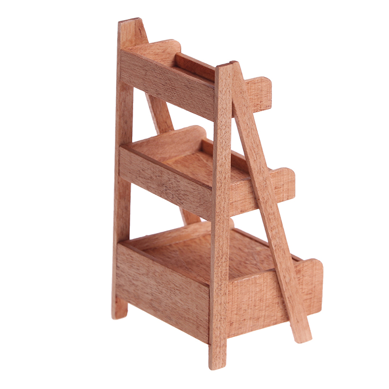 Kệ Gỗ Mini Tỉ Lệ 1: 1 Trang Trí Nhà Búp Bê