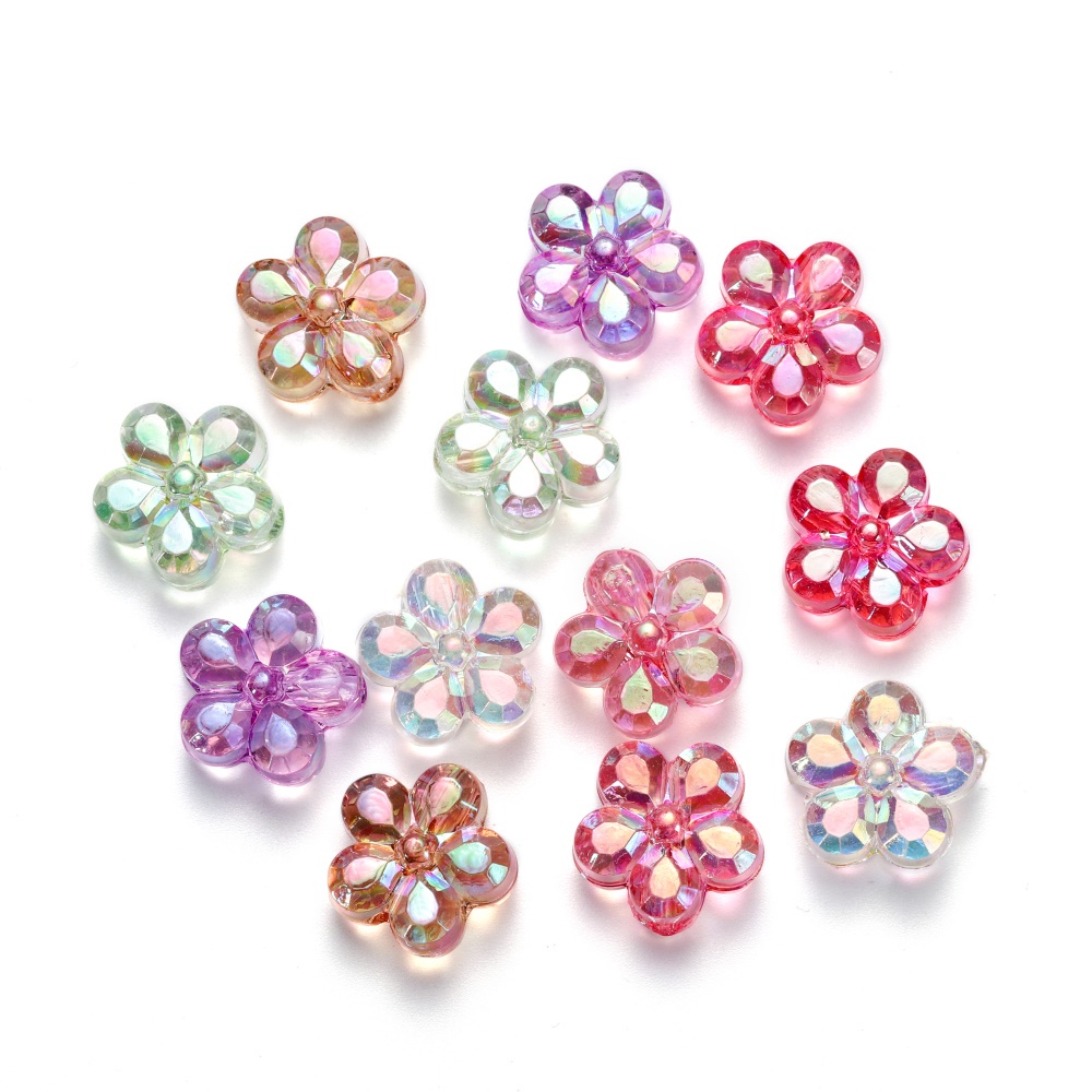 St.kunkka 10 cái / bộ hạt đục lỗ hình hoa 15mm để làm đồ trang sức DIY tốt