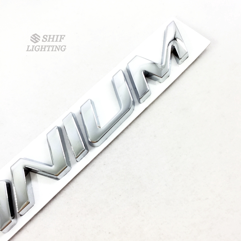 Miếng decal kim loại hình chữ titanium dán trang trí cho xe hơi Ford