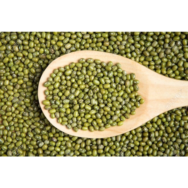 1kg hạt đậu xanh  nguyên hạt dùng làm giá hoặc nâu chè.