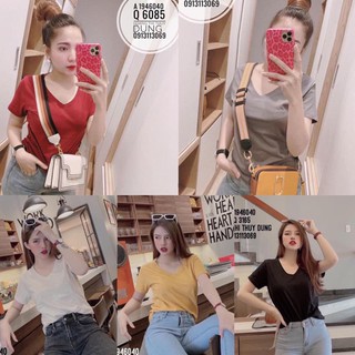 [ Hỗ trợ 10k đơn 20k ] Áo thun giấy cổ tim - cherrystore1996