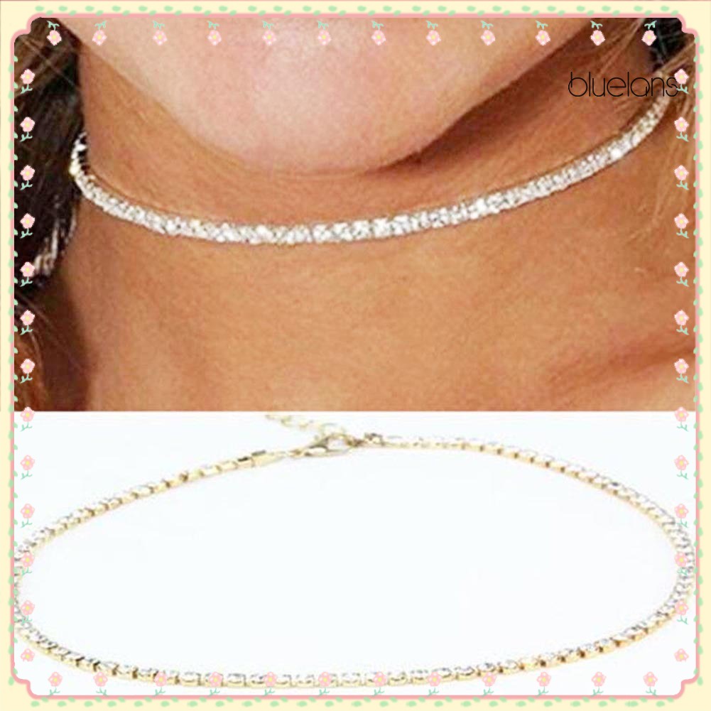 Vòng Cổ Choker Đính Đá Lấp Lánh Thời Trang Cho Nữ