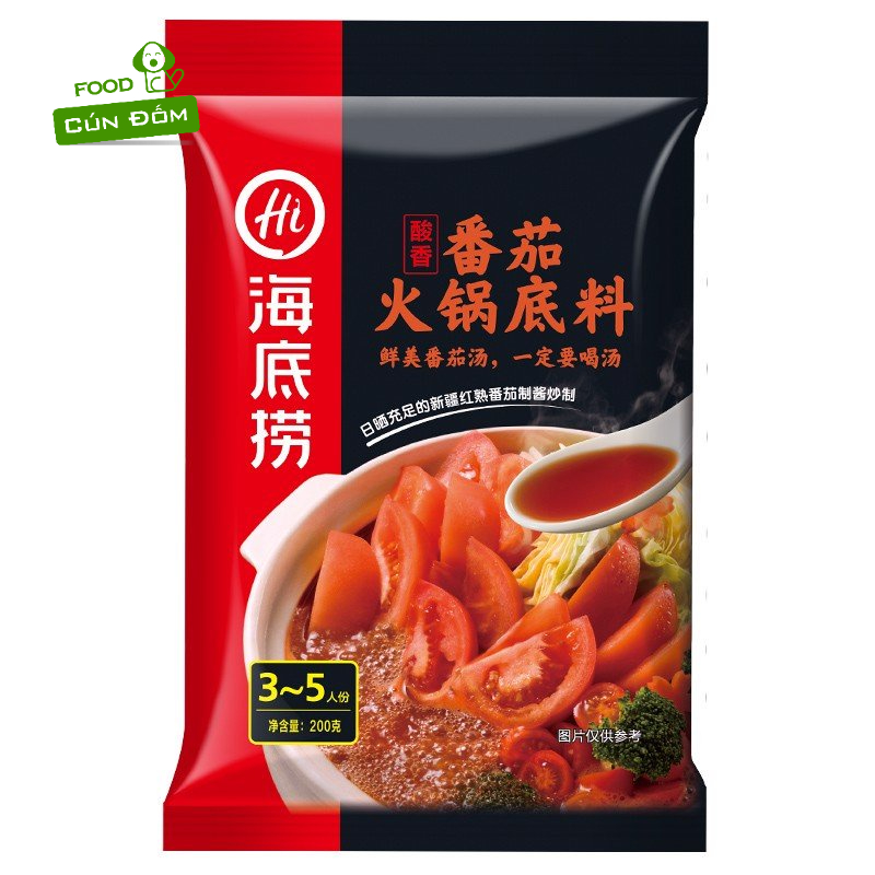 Cốt lẩu Haidilao vị cà chua 200gr date 03/2024