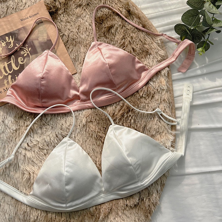 Áo Bra satin phi bóng đệm mỏng BRA20_ NuciFera