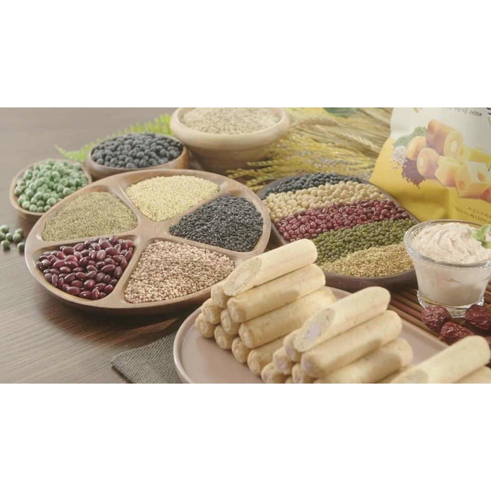 Bánh Ngũ Cốc Phô Mai 23 Loại Hạt Đậu Hàn Quốc Gói 500G