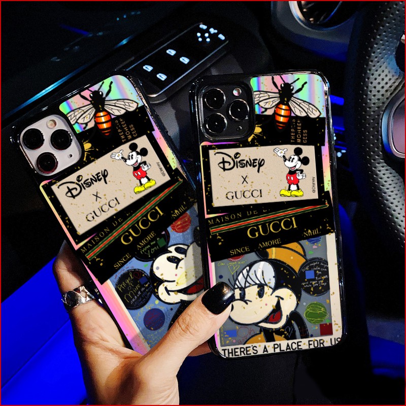 Ốp Gucci Chuột Mickey Iphone 6/6Plus, 7/8plus, X/Xs, XsMax , 11, Xr, 11pro, 11ProMax, 12/12pro, 12ProMax.... (Free Ship)