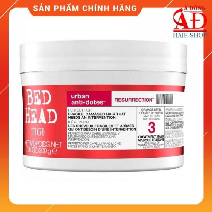 [Chính hãng] [Siêu rẻ] Dầu hấp tóc Tigi đỏ số 3 Urban Anti+Dotes Resurrection Treatment Mask 3 chính hãng Mỹ 250ml