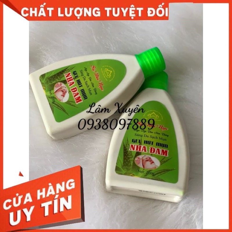 Gel lột mụn nha đam Sắc Như Ngọc 200g FREESHIP keo trắng, đục, độ hút mạnh dễ dàng lấy sạch mụn đầu đen, mụn cám