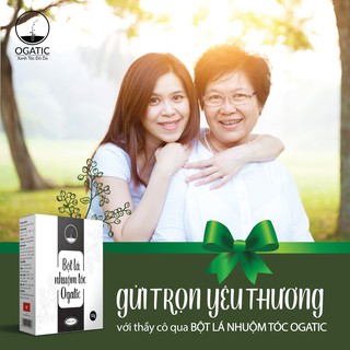 Bột Lá Nhuộm Tóc Ogatic Màu Đen