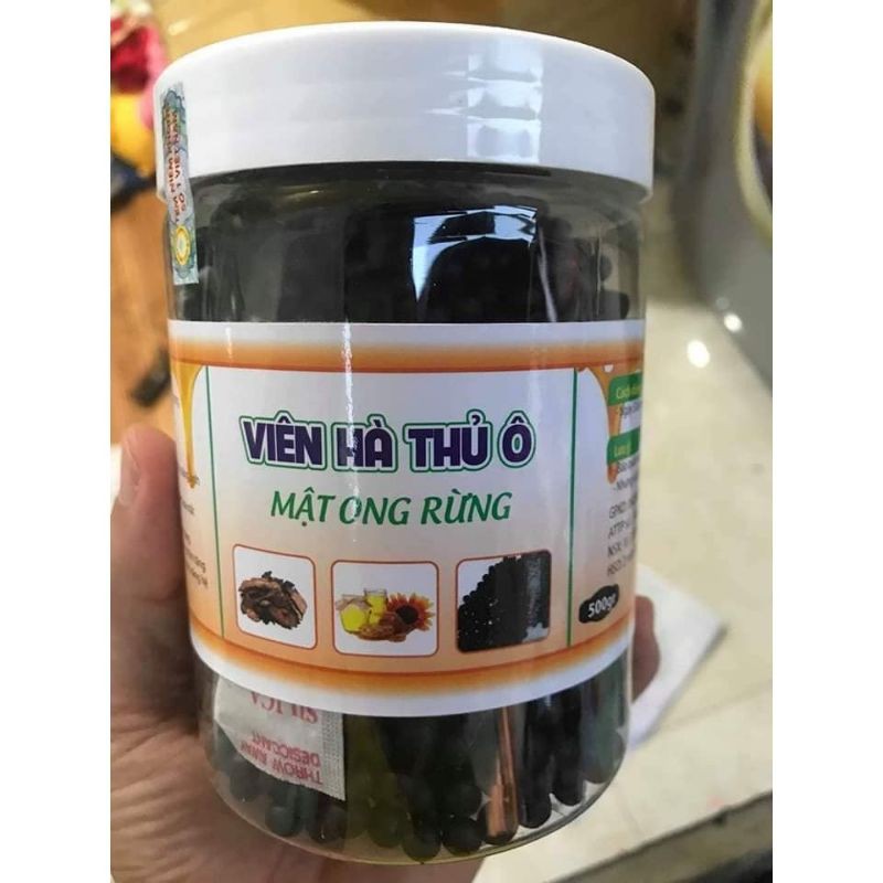 Viên hà thủ ô, mật ong đỗ đen hộp 500g