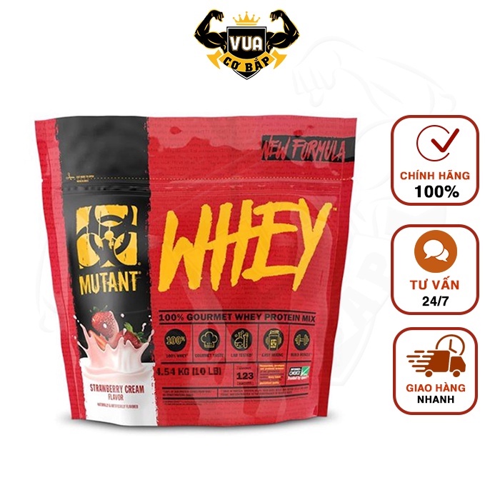 Sữa Tăng Cơ Mutant Whey Protein 10Lbs - 4.54Kg