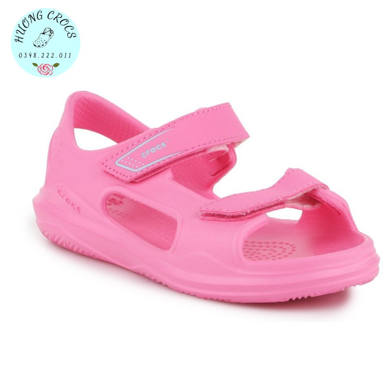 Sandal Cross Swiftwater cho bé gái siêu êm mềm nhẹ, chống trơn trượt - Màu hồng