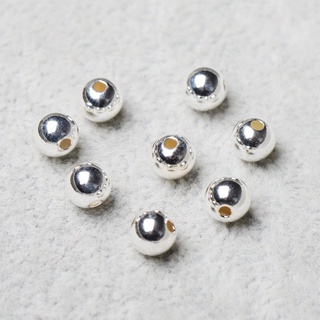 [S925] Set 10 Bi bạc trơn 4mm - MH731 MOCHUONG JEWELRY
