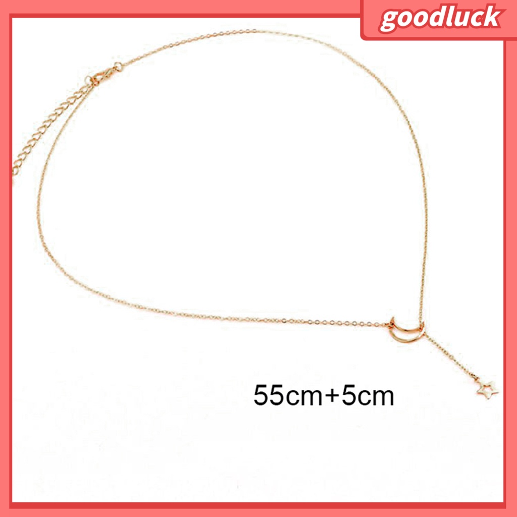 Dây Chuyền Mặt Trăng Và Ngôi Sao Thời Trang Dành Cho Nữ