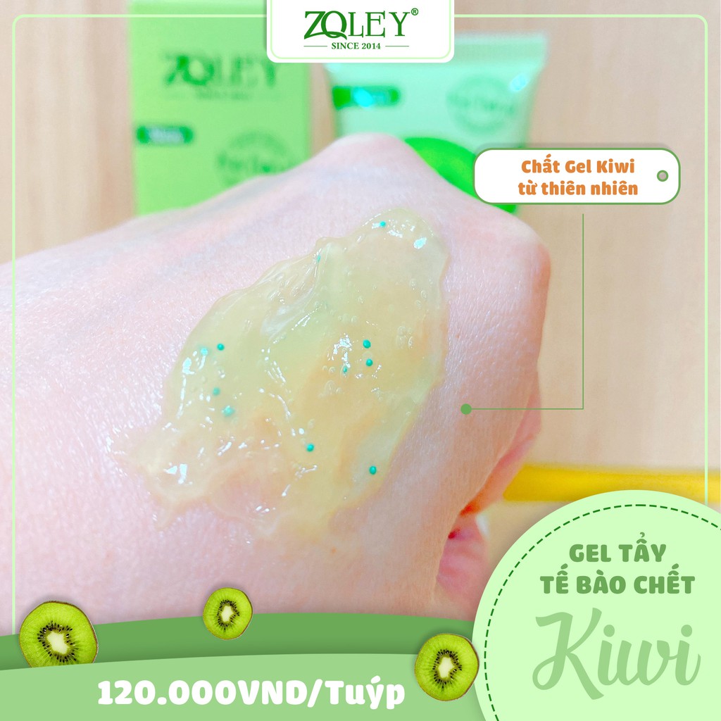 Tẩy Tế Bào Chết Cho Da Mặt Kiwi 80ml - giúp loại bỏ bụi bẩn và lớp tế bào chết, lớp sừng và lớp da cằn cỗi