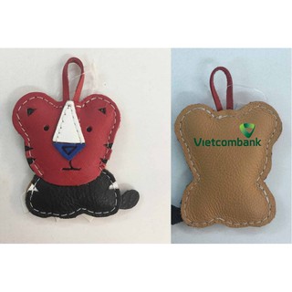 Móc khóa da handmade 100% da bò thật