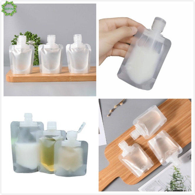 Bộ 3 Túi Đựng Dung Dịch Trang Điểm Trong Suốt Nhỏ Gọn Có Nắp Đậy Dung Tích 30ML/50ML/100ML