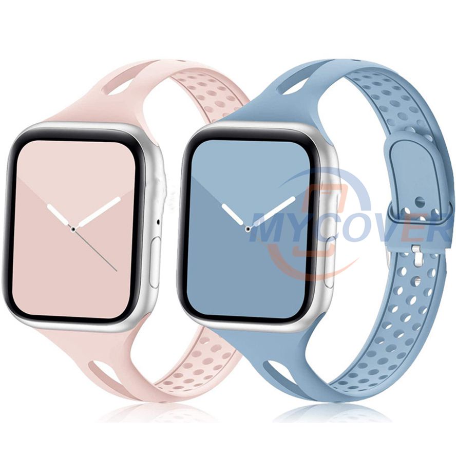 Dây Đeo Thể Thao Bằng Silicone Cho iWatch Series 7 6 SE 5 4 3 2 1 Size 41mm 45mm 40mm 38mm 42mm 44mm