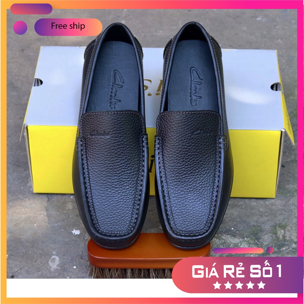Giày lười CLARKS Driving shoes MONO ss2023, da bò thật 100%. Nhập khẩu chính hãng, bảo hành 2 năm