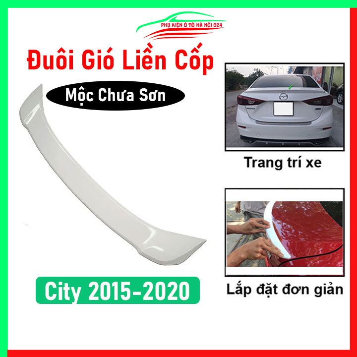 Đuôi gió sau xe liền cốp City 2015-2020 hàng mộc chưa sơn
