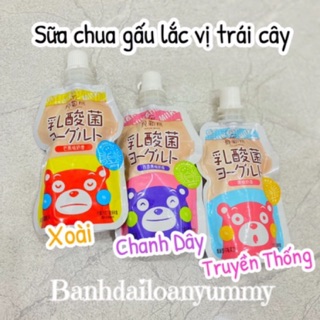 Sữa chua gấu lắc vị trái cây siêu ngon