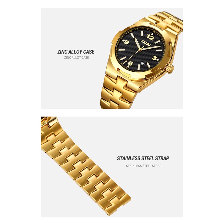 Đồng Hồ Quartz Nam Hiển Thị Ngày 30M Chống Thấm Nước SKMEI