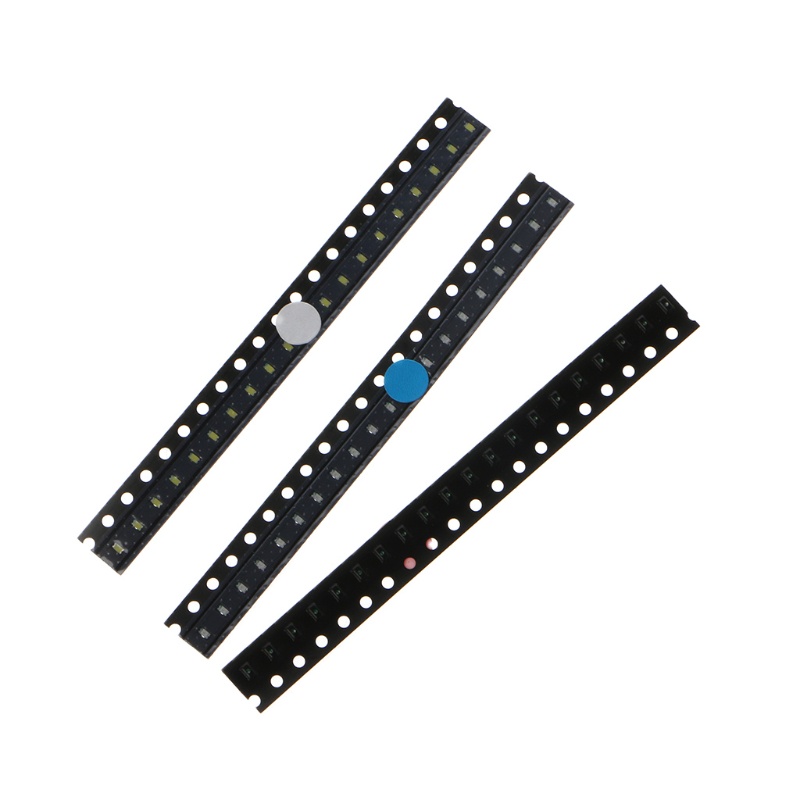 Set 100 đèn LED SMD 0603 5 màu ánh sáng trắng/xanh lá/vàng/đỏ/xanh lá
