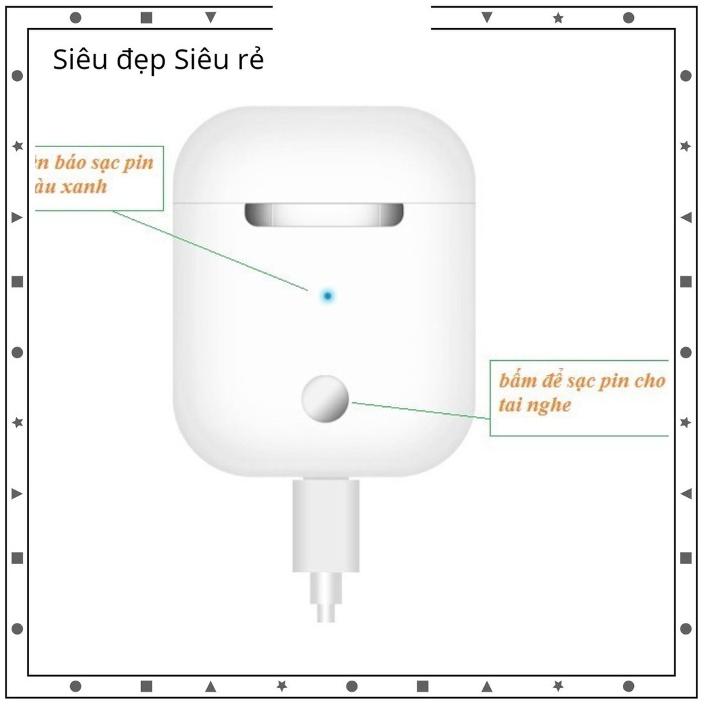 Tai Nghe Bluetooth Không Dây Nhét Tai I12 Kiêm Pin Sạc Dự Phòng VihacoShop