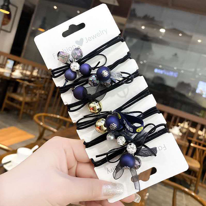 Dây buộc tóc nữ Ocean - Set 6 dây cột tóc dễ thương, bền đẹp - NASI Store