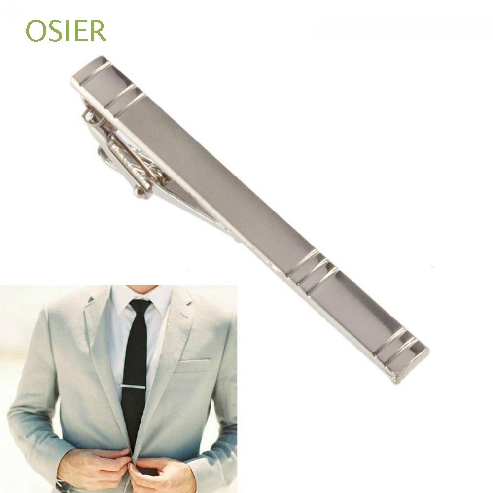 Kẹp cà vạt kim loại thiết kế đơn giản cho nam