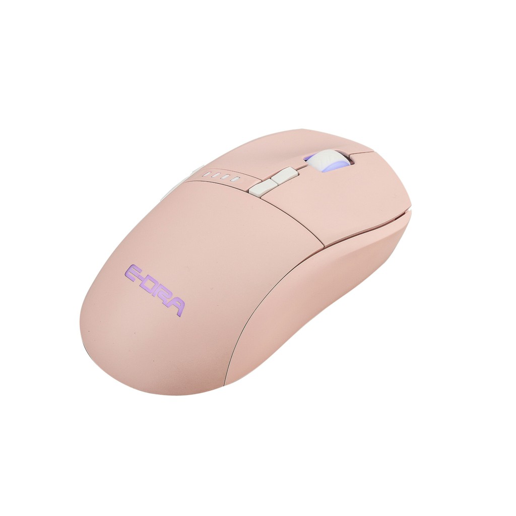 Chuột chơi game không dây E-Dra EM620w Pink - Led RGB - Màu hồng -  Wireless 2.4Ghz - 5000DPI - Click Huano 20M