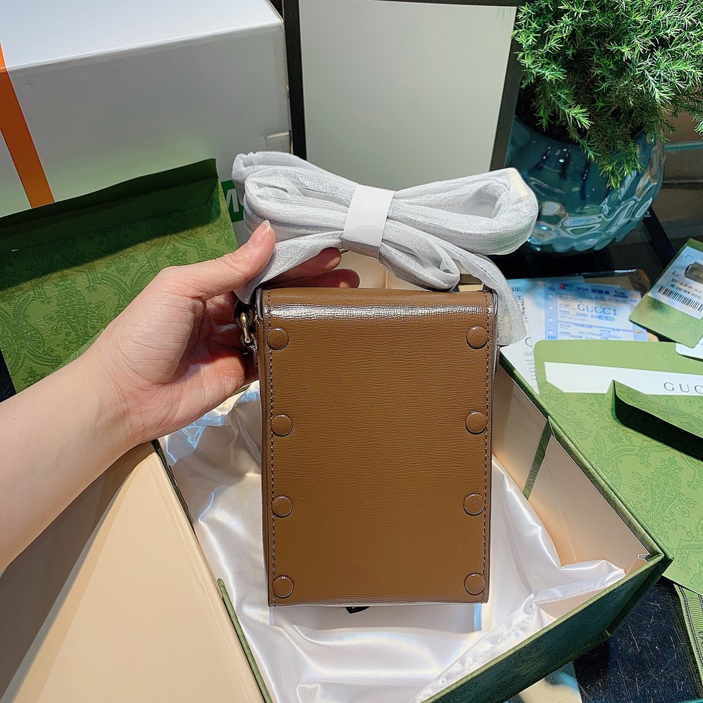 ⚜ Túi đeo chéo Gucci điện thoại - Bản Da Thật