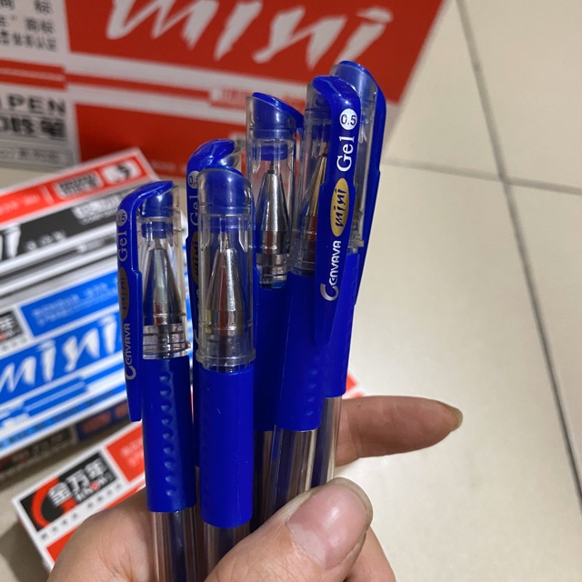 12 cây bút mini gel, bút mini genvana loại tốt