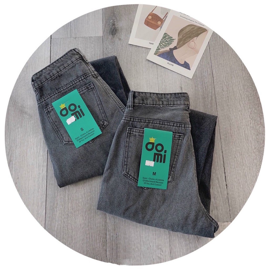 Quần jean nữ baggy loang màu chất vải Jean Denim không co dãn, bền màu William - AT176