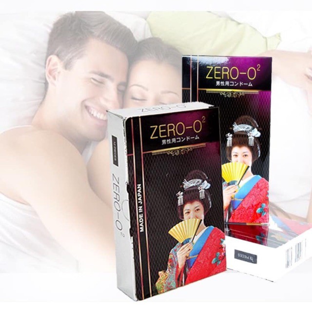 Bao cao su ZeRo O2 Nhật - Siêu mỏng, Siêu trơn - Phan An CN360